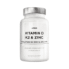CodeAge Amen Vitamin D - K2 & Zinc - Vitamin D3, formula pentru imunitate, oase puternice si protectie cardiovasculara, 60 cps