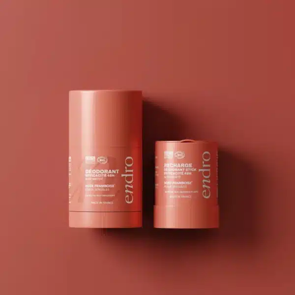 Duo Deodorant 48H Stick & Refill | Parfum Trandafir și Zmeură